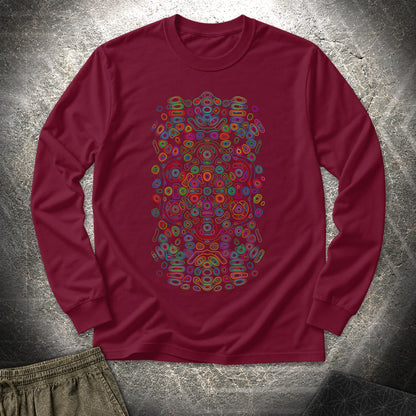 Frequency Of Color - Frequency Of Color Long Sleeve Shirt - Maroon