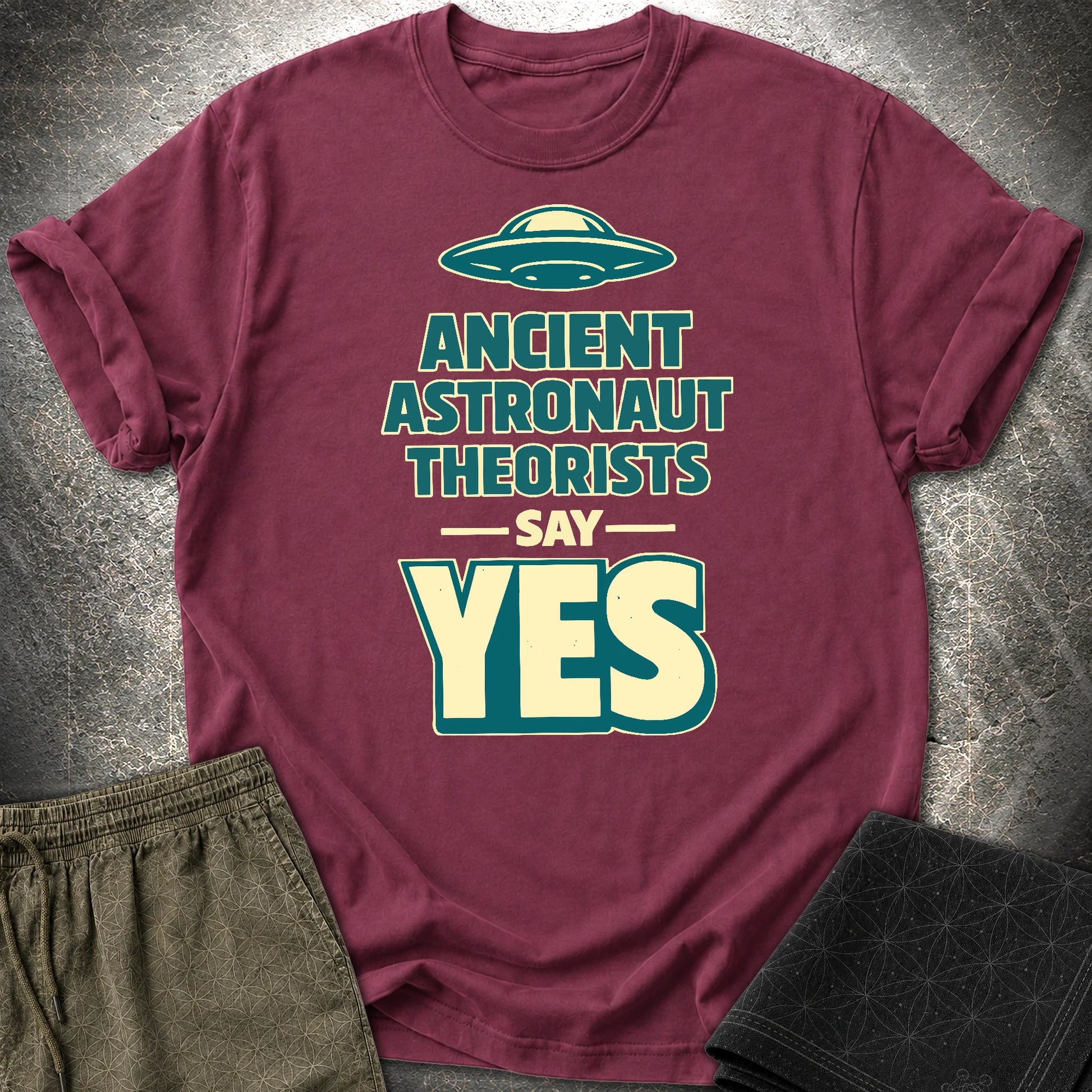 Ancient Teaorist Blue - Ancient Teaorist Blue T-Shirt - Maroon
