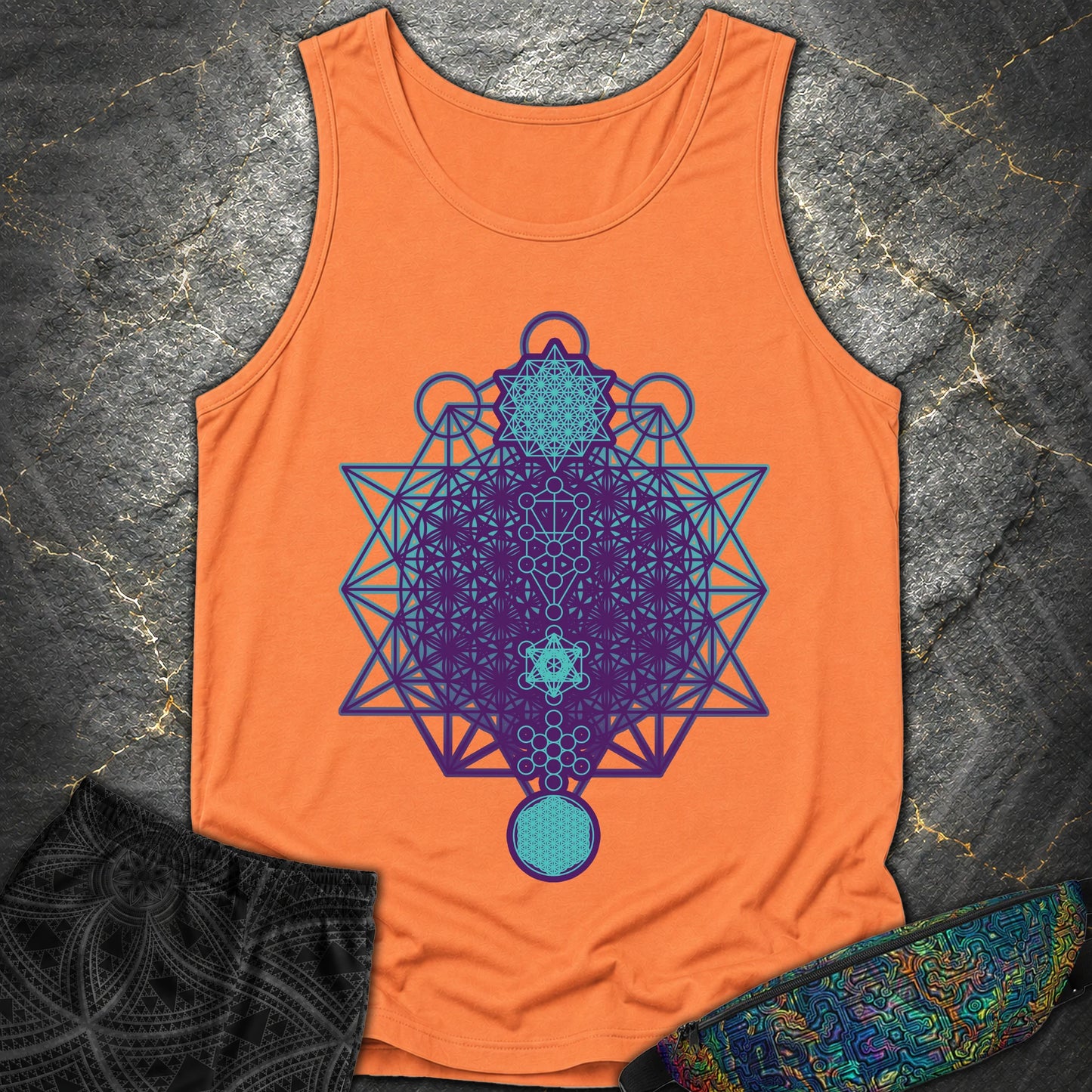All The Sacred Geometry - All The Sacred Geometry Tank - Melon
