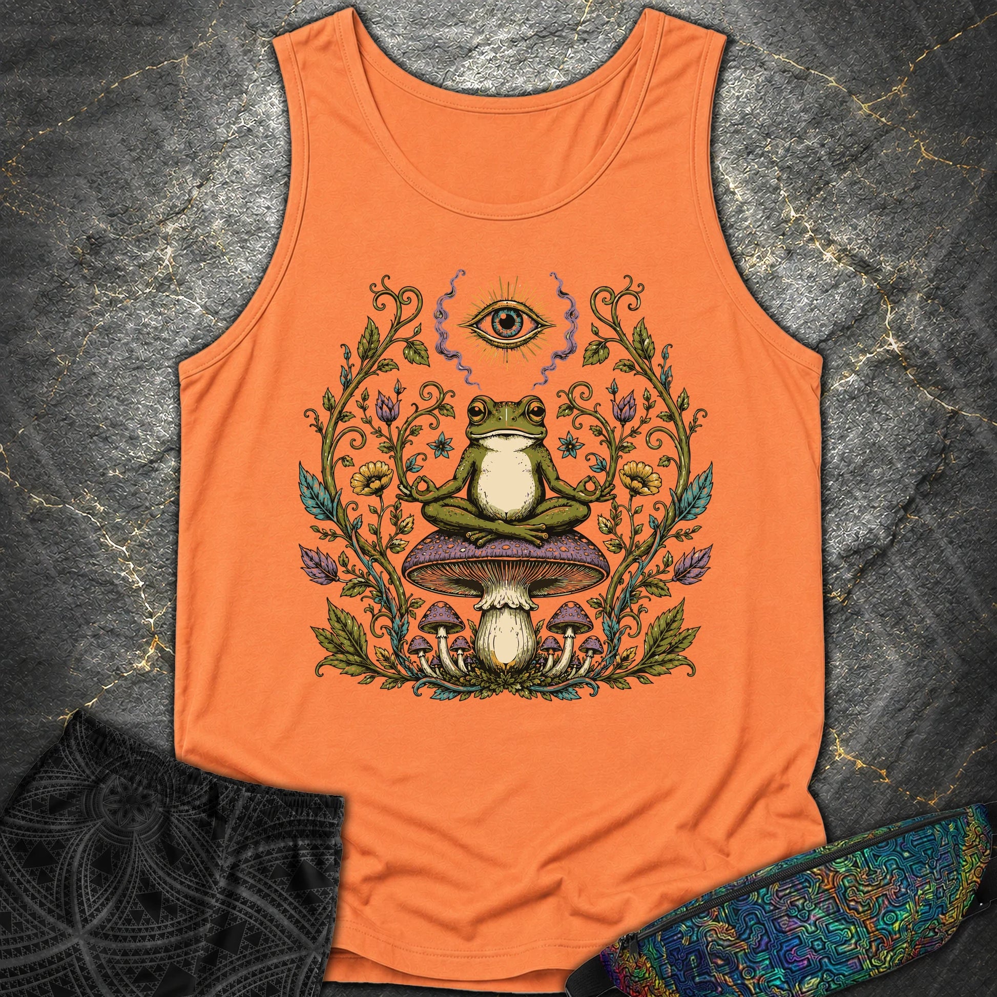enlightened Frog - enlightened Frog Comfort Tank Top - Melon