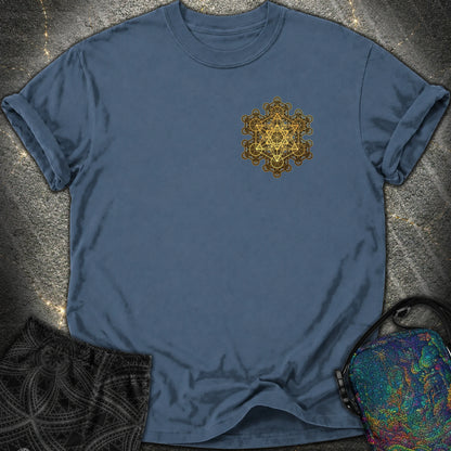 Metatron Fractal Star Comfort T-shirt - Metatron Fractal Star Comfort T-shirt - Midnight