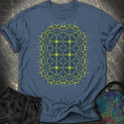 Electric Geometric Matrix - Electric Geometric Matrix Comfort T-Shirt - Midnight