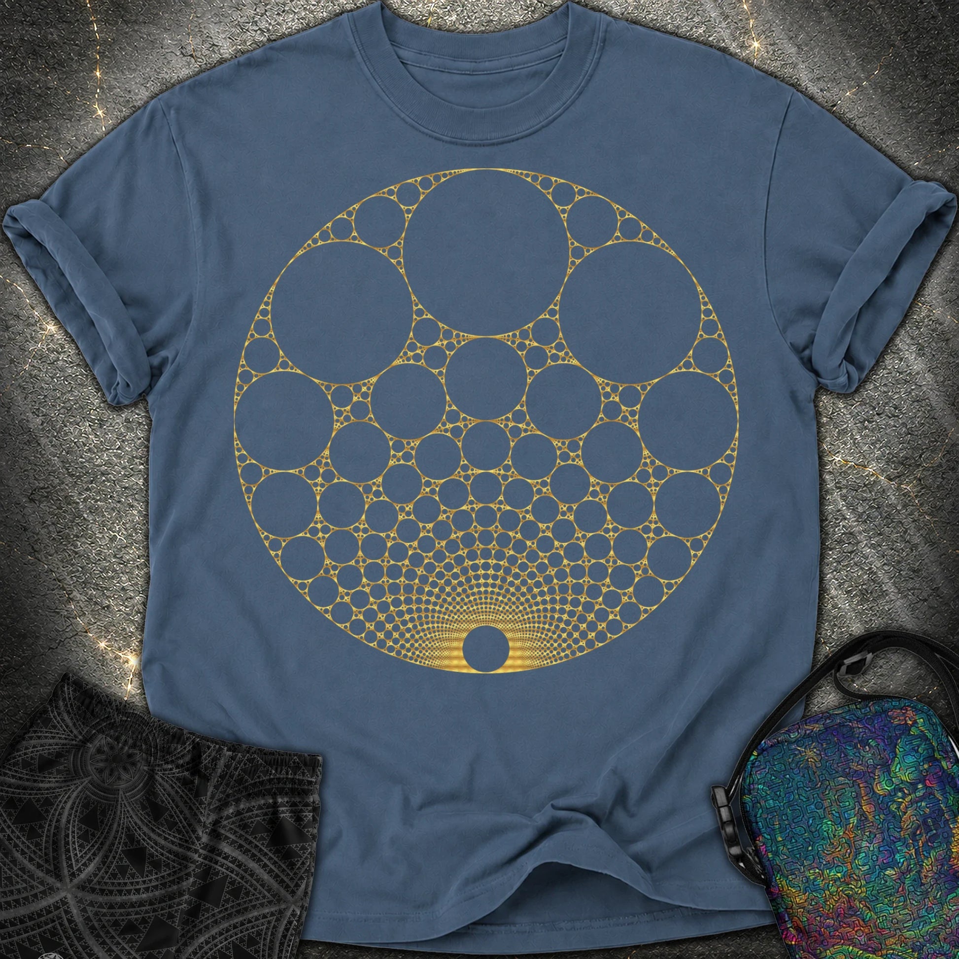 Apollonian Gasket T-Shirt - Apollonian Gasket Comfort T-Shirt - Midnight