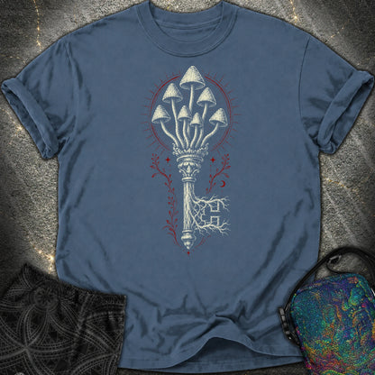 The Mushroom Key Comfort T-Shirt - The Mushroom Key Comfort T-Shirt - Midnight
