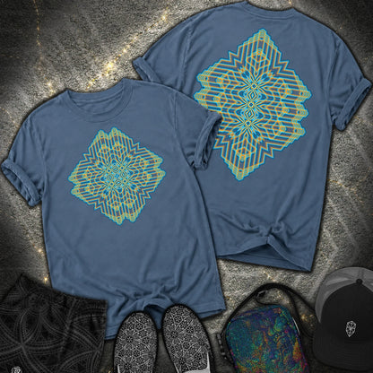 Triune Signal Temple 2 Sided Comfort T-Shirt - Triune Signal Temple 2 Sided Comfort T-Shirt - Midnight