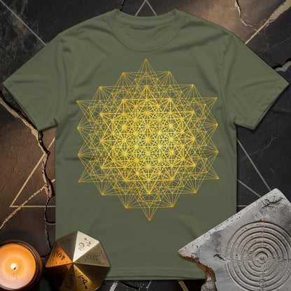 64 Tetrahedron Metatron Grid T-Shirt