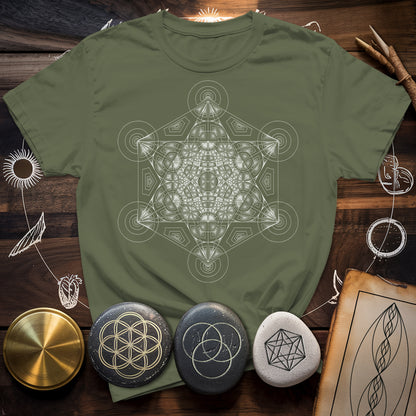Metatron's Cube Mosaic T-Shirt