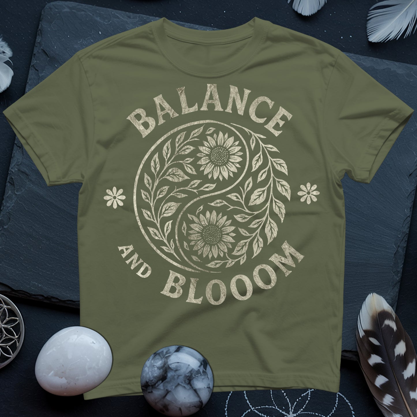 Floral Balance and Bloom T-Shirt