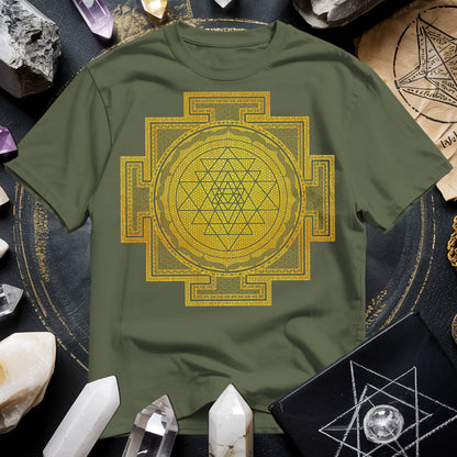 Sri Yantra Intricate Patterns T-Shirt