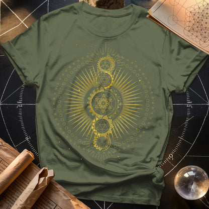 Sacred Geometry Radiating Mandala T-Shirt