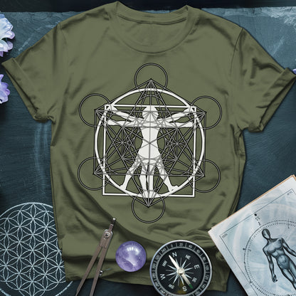 Vitruvian Man Metatron T-Shirt