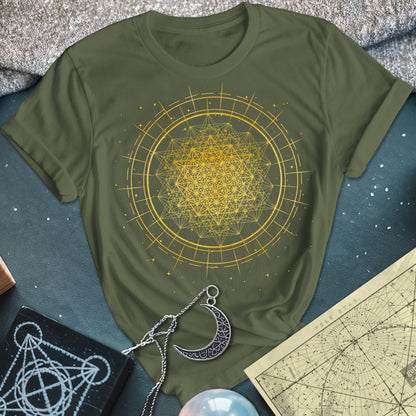 Radiating 64 Tetrahedron T-Shirt
