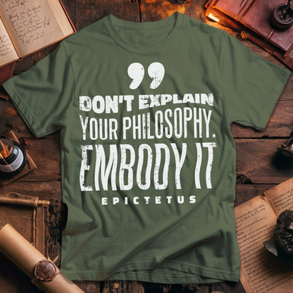 Epictetus Embody Philosophy T-Shirt
