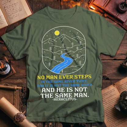 Heraclitus River Quote T-Shirt