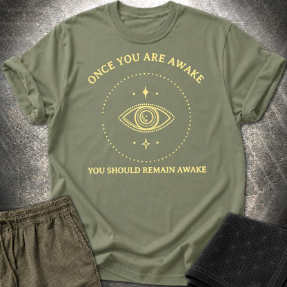 Remain Awake T-Shirt - Remain Awake T-Shirt - Military Green