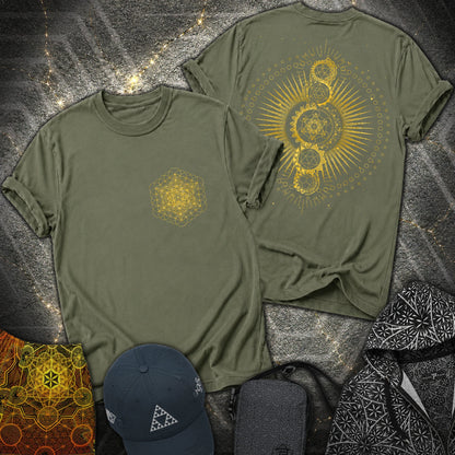 Metatron Journey 2 Sided T-Shirt - Metatron Journey 2 Sided T-Shirt - Military Green