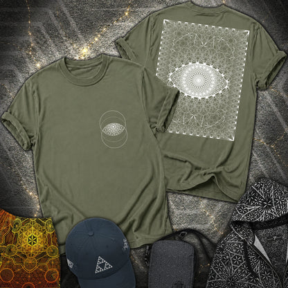 Eye Of The Creator 2 Sided T-Shirt - Eye Of The Creator 2 Sided T-Shirt - Military Green