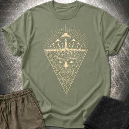 Mycelium Consciousness - Mycelium Consciousness T-Shirt - Military Green