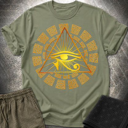 Eye Of Horus Egypt T-Shirt - Eye Of Horus Egypt T-Shirt - Military Green