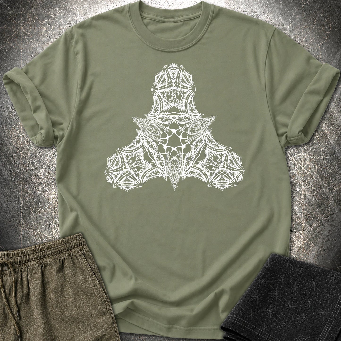 Organic Triple T-Shirt - Organic Triple T-Shirt - Military Green