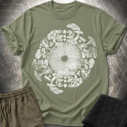 Mushroom Iris - Mushroom Iris T-Shirt - Military Green