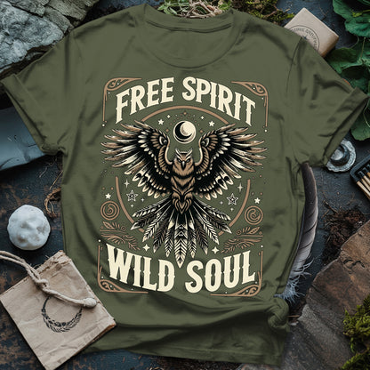 Free Spirit Wild Soul Owl T-Shirt