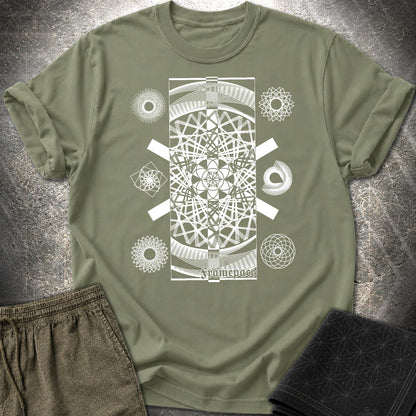 FramePace Geometry T-Shirt - FramePace Geometry T-Shirt - Military Green