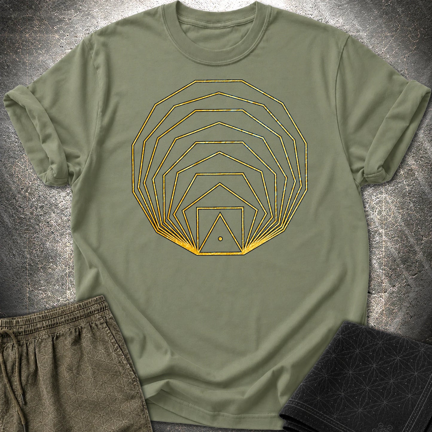 Begining Of The Universe T-Shirt - Begining Of The Universe T-Shirt - Military Green
