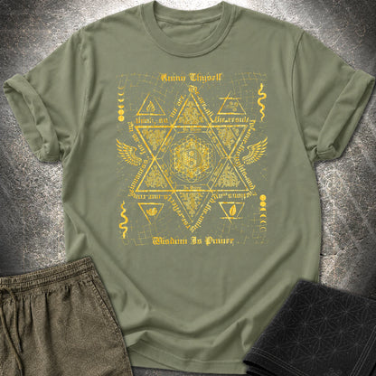 Occult Ancient Wisdom T-Shirt - Occult Ancient Wisdom T-Shirt - Military Green