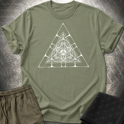 Alien Pyramid T-Shirt - Alien Pyramid T-Shirt - Military Green