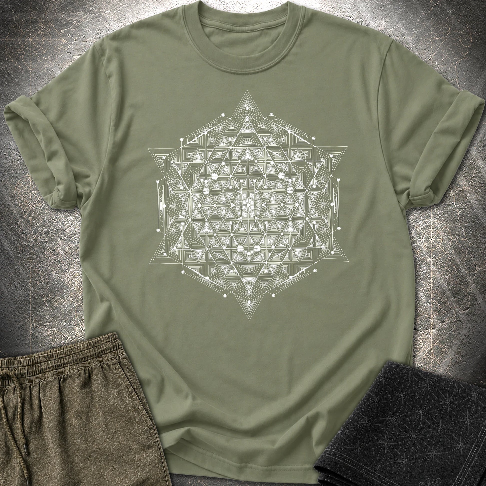 Meta Mosaic T-Shirt - Meta Mosaic T-Shirt - Military Green