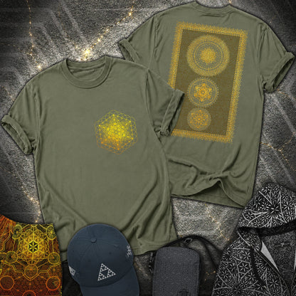 Metatron Artwork 2 Sided T-Shirt - Metatron Artwork 2 Sided T-Shirt - Military Green