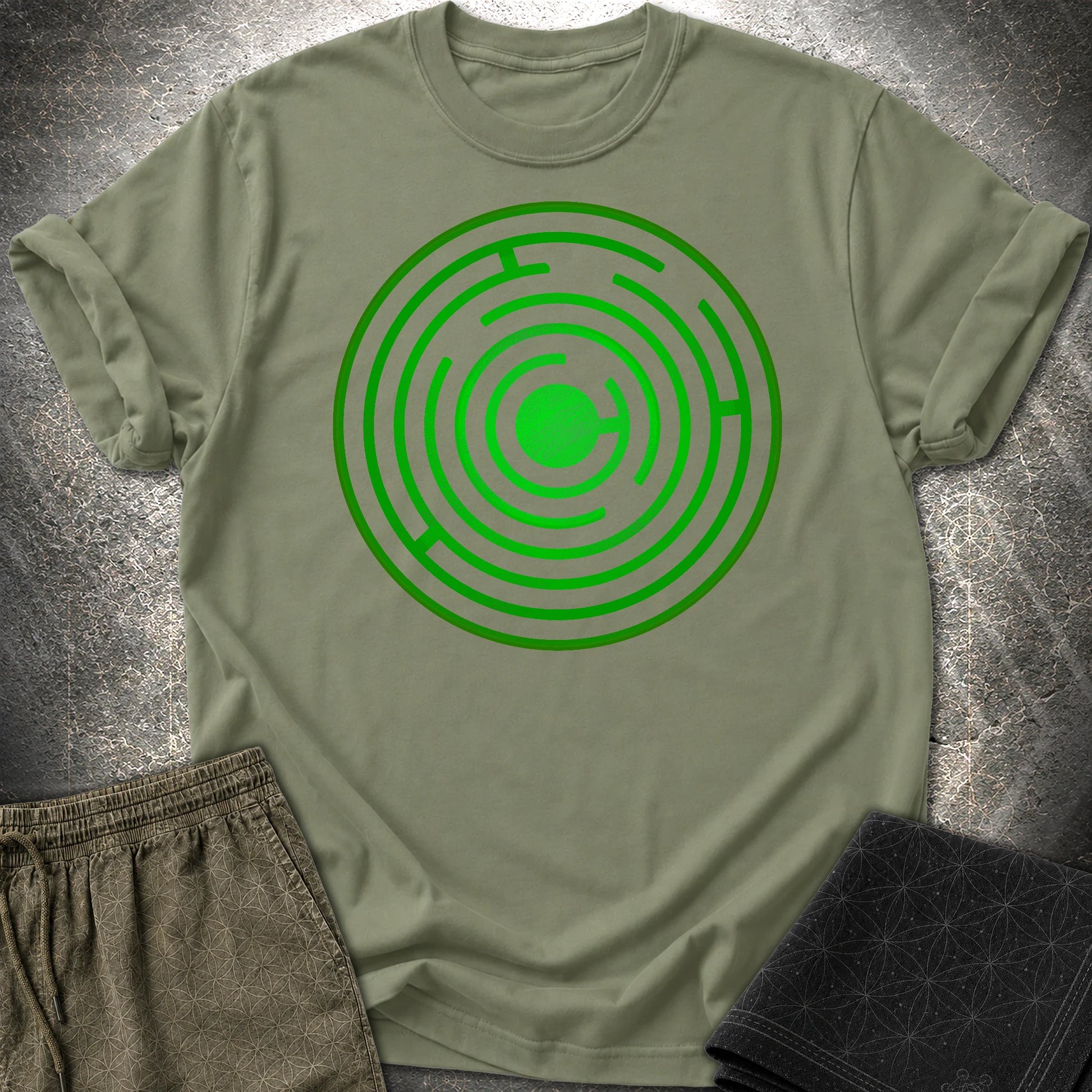 Maze of Mind T-Shirt - Maze of Mind T-Shirt - Military Green