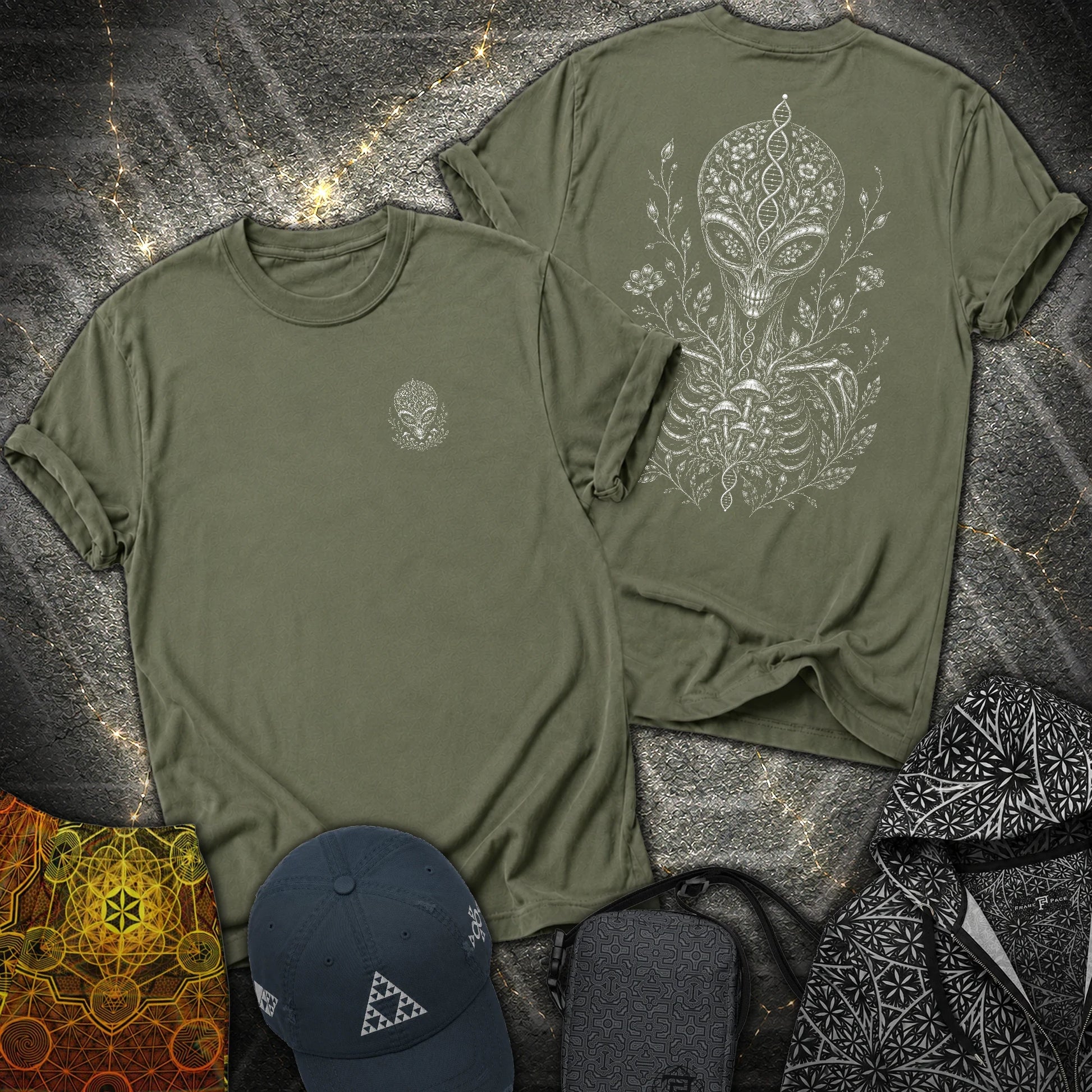 Intraterrestial - Intraterrestial 2 Sided T-Shirt - Military Green