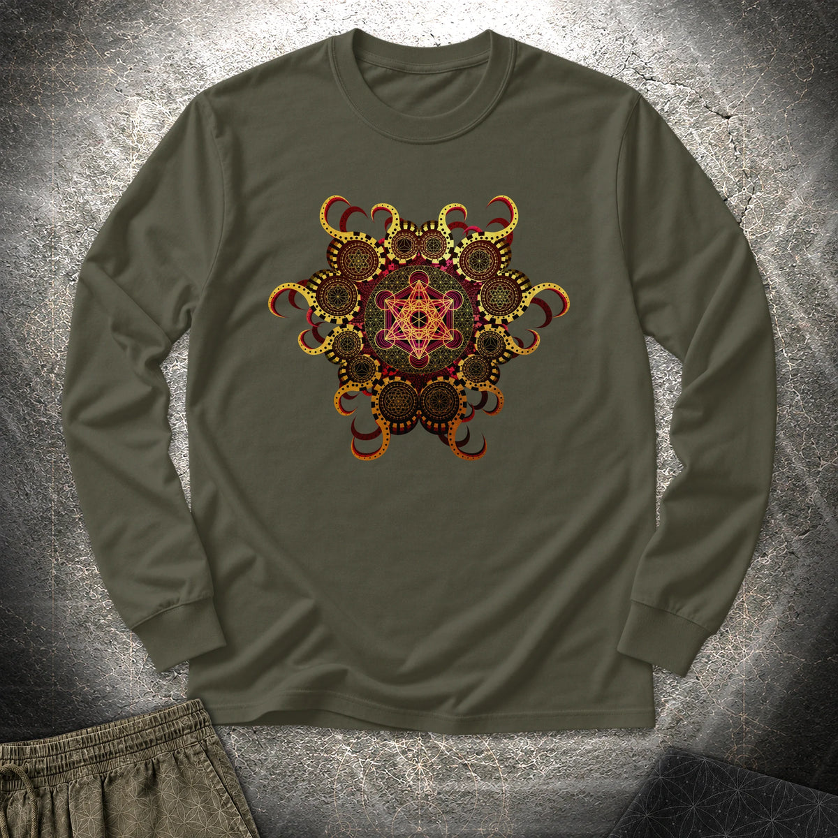 Organic Metatron - Organic Metatron Long Sleeve Shirt - Military Green