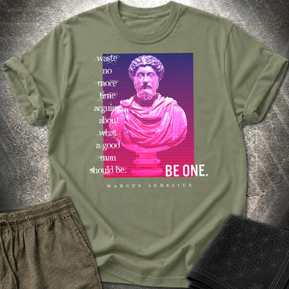 Marcus Aurelius Good Man T-Shirt - Marcus Aurelius Good Man T-Shirt - Military Green