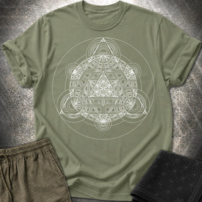Sacred Mosaic T-Shirt - Sacred Mosaic T-Shirt - Military Green
