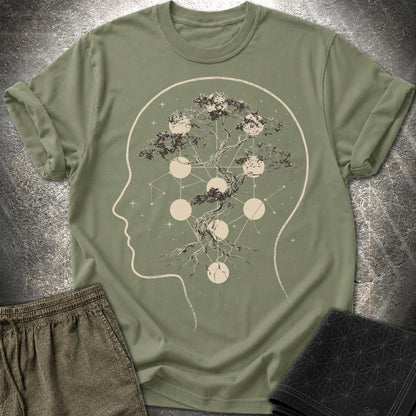 Sacred Tree of Thought T-Shirt - Sacred Tree of Thought T-Shirt - Military Green