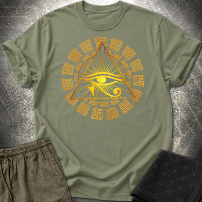 Eye Of Horus Egypt T-Shirt - Eye Of Horus Egypt T-Shirt - Military Green