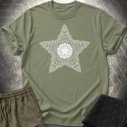 Sacred Star T-Shirt - Sacred Star T-Shirt - Military Green