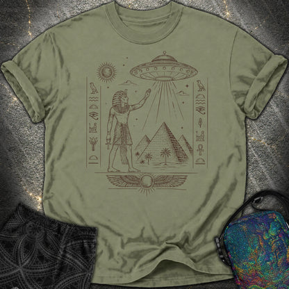 Pharaoh Beneath the Star Vessel - Pharaoh Beneath the Star Vessel Comfort T-Shirt - Moss