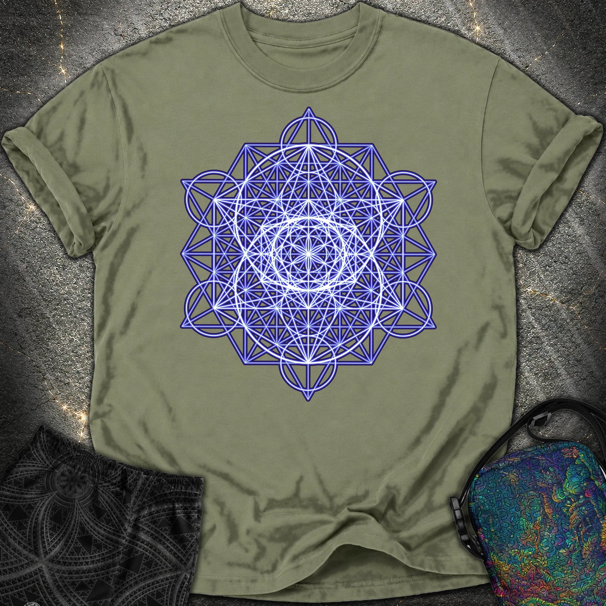 Vesica Eye Of The Universe Comfort T-Shirt - Vesica Eye Of The Universe Comfort T-Shirt - Moss