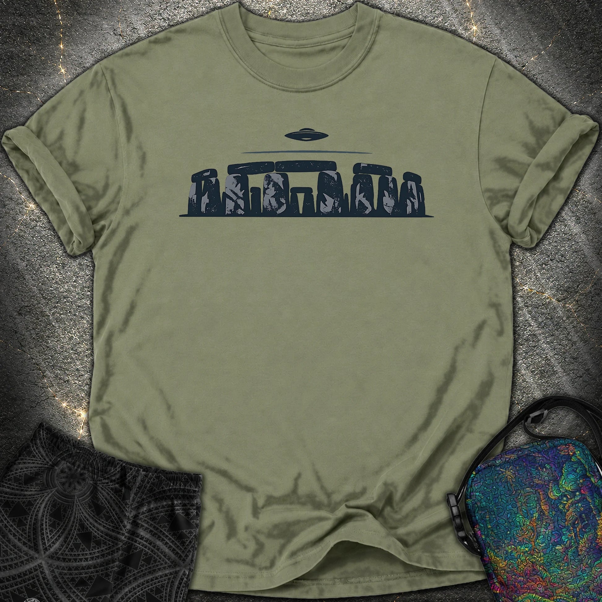 Kamienny Krąg I UFO - Kamienny Krąg I UFO Comfort T-Shirt - Moss