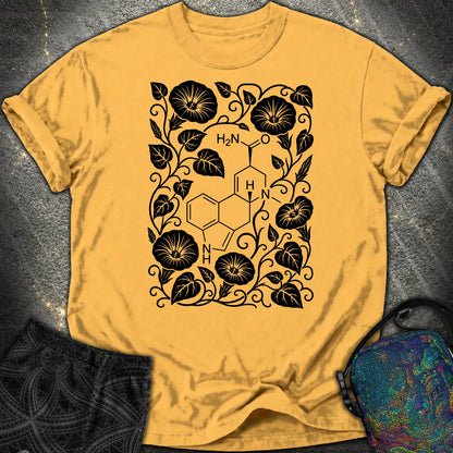 Morning Glory Molecule - Morning Glory Molecule Comfort T-Shirt - Mustard