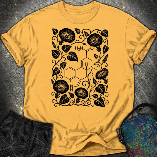 Morning Glory Molecule - Morning Glory Molecule Comfort T-Shirt - Mustard