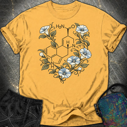 Morning Glory Molecule Color - Morning Glory Molecule Color Comfort T-Shirt - Mustard