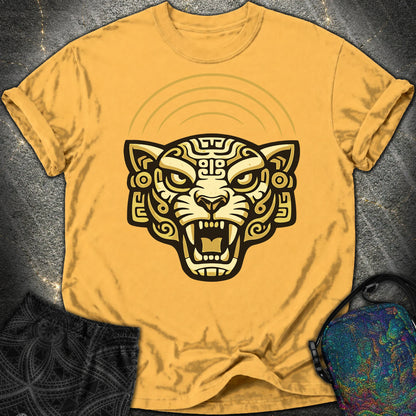 Mayan Jaguar - Mayan Jaguar Comfort T-Shirt - Mustard
