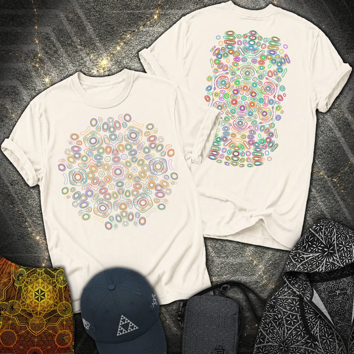 Frequency Of Color - Frequency Of Color 2 Sided T-Shirt - Natural