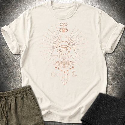 Ra Mystical Moth T-Shirt - Ra Mystical Moth T-Shirt - Natural