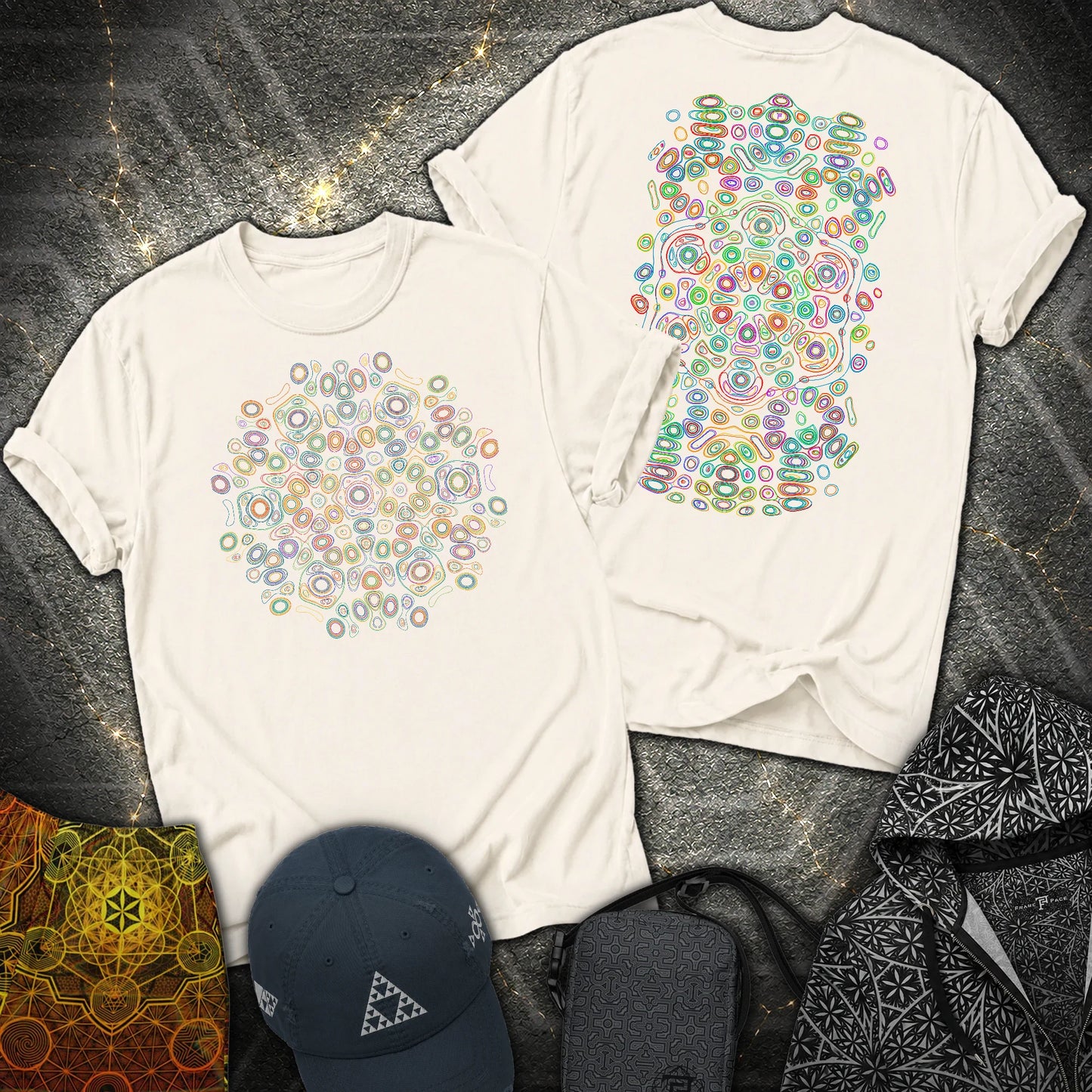 Frequency Of Color 2 Sided T-Shirt - Frequency Of Color 2 Sided T-Shirt - Natural